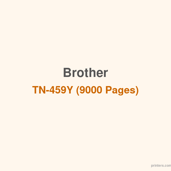 Brother TN-459Y (9000 Pages) - 香港原裝行貨 Printers.com.hk