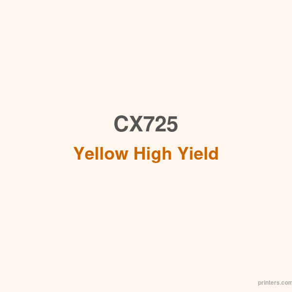 CX725_Yellow_High_Yield | Printers.com.hk