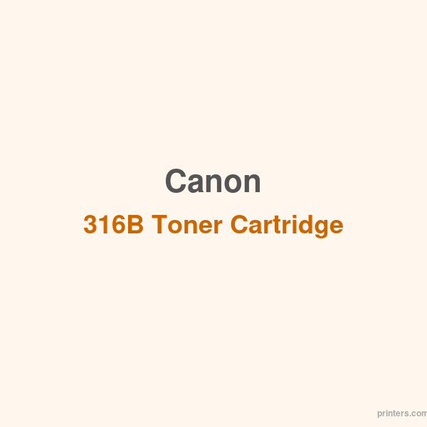 Canon 316B Toner Cartridge - 香港原裝行貨 Printers.com.hk