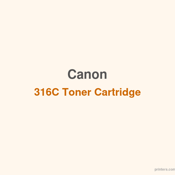 Canon 316C Toner Cartridge - 香港原裝行貨 Printers.com.hk