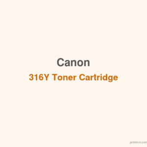 Canon 316Y Toner Cartridge - 香港原裝行貨 Printers.com.hk