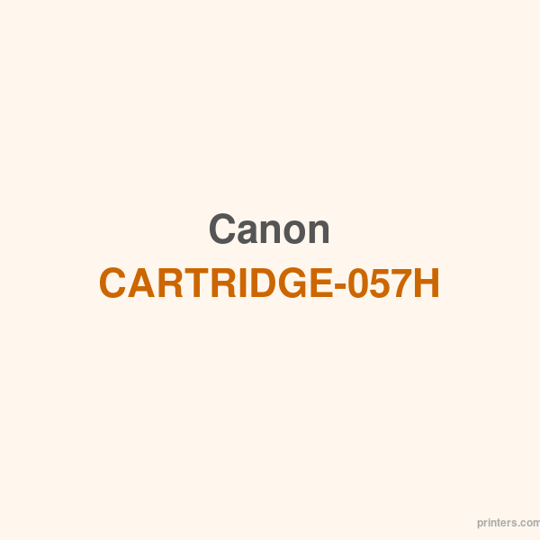 Canon CARTRIDGE-057H - 香港原裝行貨 Printers.com.hk