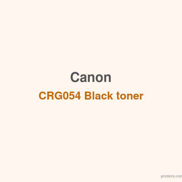 Canon - CRG054 Black toner - 香港原裝行貨 Printers.com.hk