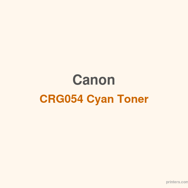Canon - CRG054 Cyan Toner - 香港原裝行貨 Printers.com.hk