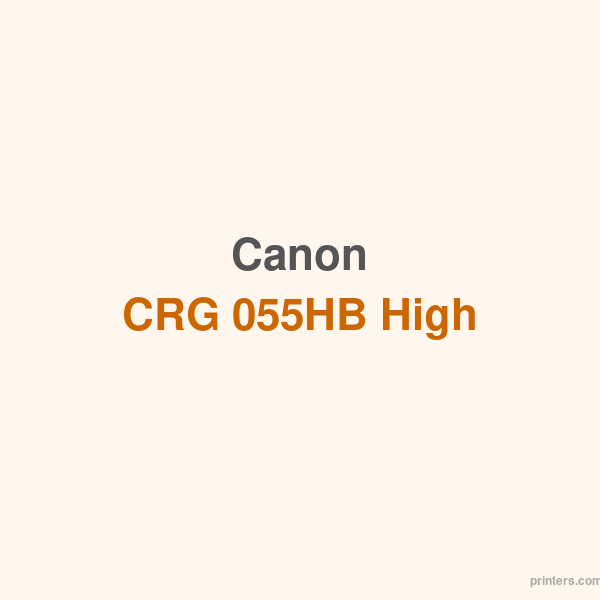 Canon CRG 055HB High Yield Black Toner - 香港原裝行貨 Printers.com.hk