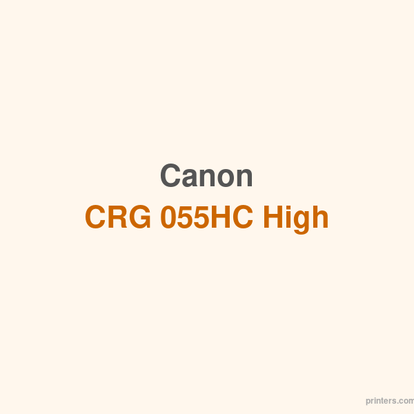 Canon CRG 055HC High Yield Cyan Toner - 香港原裝行貨 Printers.com.hk