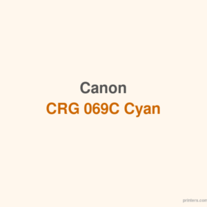 Canon CRG 069C Cyan Toner - 香港原裝行貨 Printers.com.hk