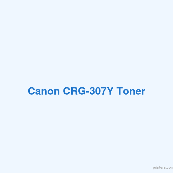 Canon CRG-307Y Toner - 香港原裝行貨 Printers.com.hk