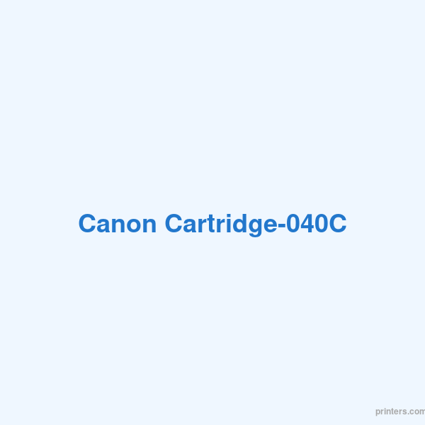 Canon Cartridge-040C - 香港原裝行貨 Printers.com.hk