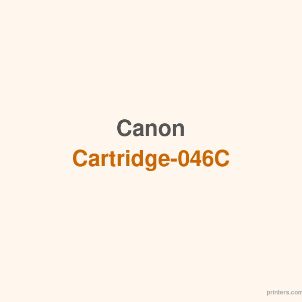 Canon Cartridge-046C - 香港原裝行貨 Printers.com.hk