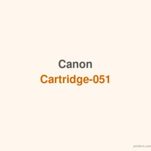 Canon Cartridge-051 - 香港原裝行貨 Printers.com.hk