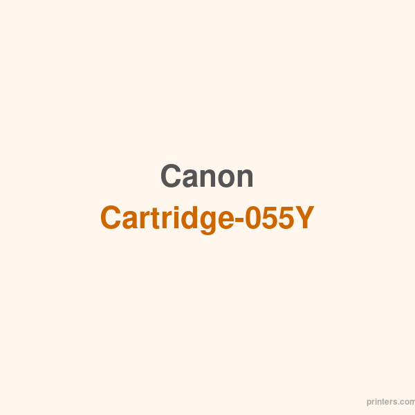 Canon Cartridge-055Y - 香港原裝行貨 Printers.com.hk