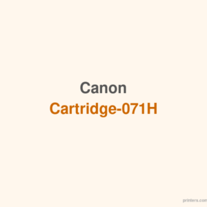Canon Cartridge-071H - 香港原裝行貨 Printers.com.hk