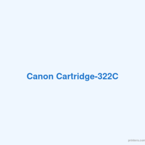 Canon Cartridge-322C - 香港原裝行貨 Printers.com.hk