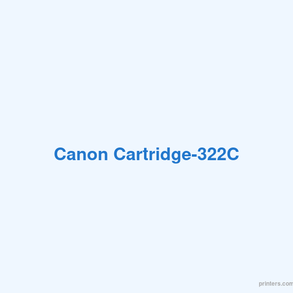 Canon Cartridge-322C - 香港原裝行貨 Printers.com.hk