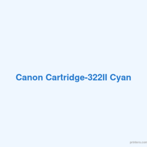 Canon Cartridge-322II Cyan - 香港原裝行貨 Printers.com.hk
