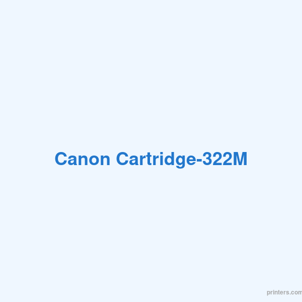 Canon Cartridge-322M - 香港原裝行貨 Printers.com.hk