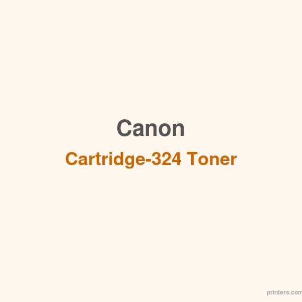 Canon Cartridge-324 Toner - 香港原裝行貨 Printers.com.hk