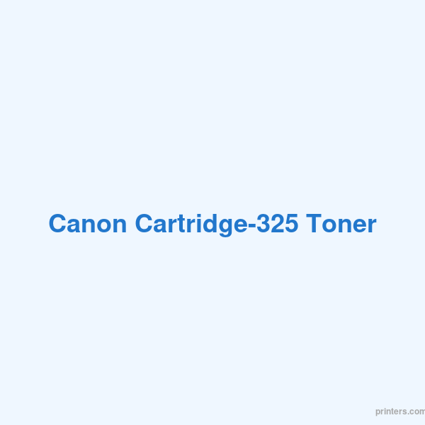 Canon Cartridge-325 Toner - 香港原裝行貨 Printers.com.hk