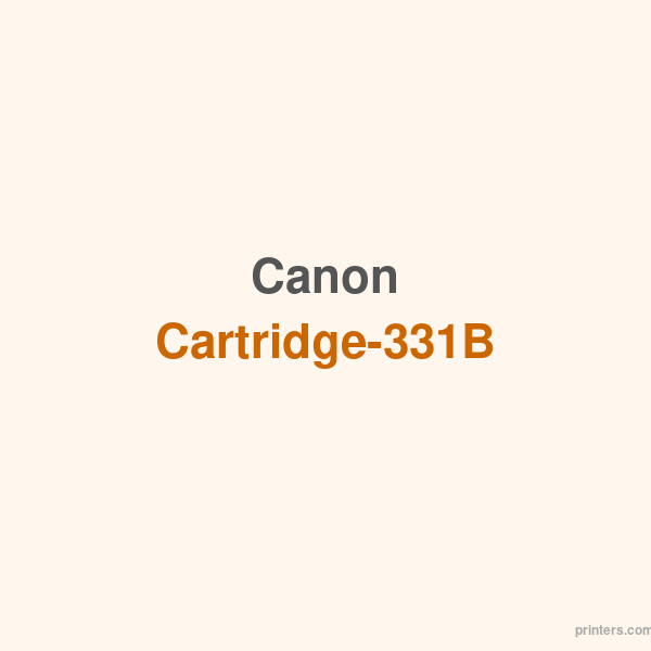 Canon Cartridge-331B - 香港原裝行貨 Printers.com.hk