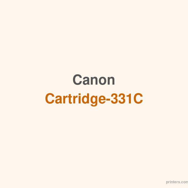 Canon Cartridge-331C - 香港原裝行貨 Printers.com.hk