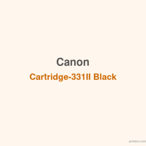Canon Cartridge-331II Black - 香港原裝行貨 Printers.com.hk