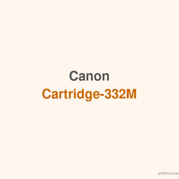 Canon Cartridge-332M - 香港原裝行貨 Printers.com.hk