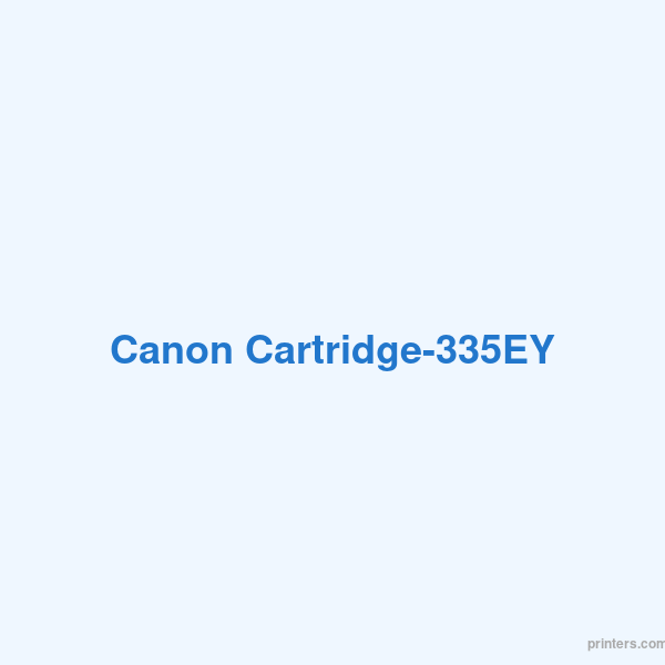 Canon Cartridge-335EY - 香港原裝行貨 Printers.com.hk