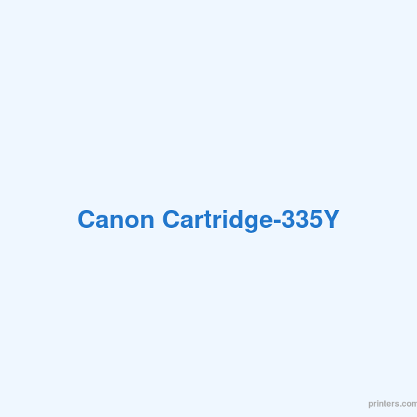Canon Cartridge-335Y - 香港原裝行貨 Printers.com.hk