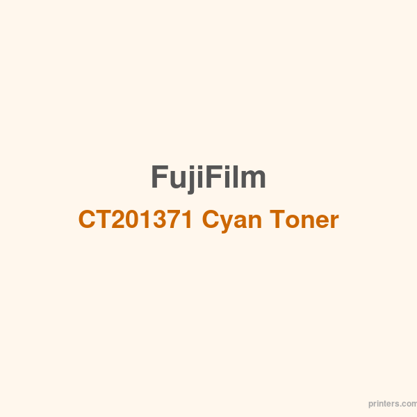 Fuji Xerox FujiFilm CT201371 Cyan Toner - 香港原裝行貨 Printers.com.hk