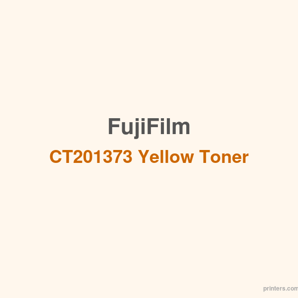 Fuji Xerox FujiFilm CT201373 Yellow Toner - 香港原裝行貨 Printers.com.hk