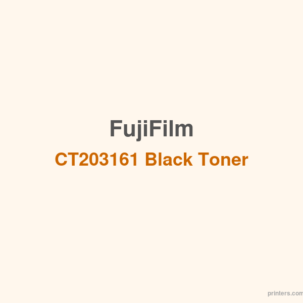 Fuji Xerox FujiFilm CT203161 Black Toner Cartridge - 香港原裝行貨 Printers.com.hk