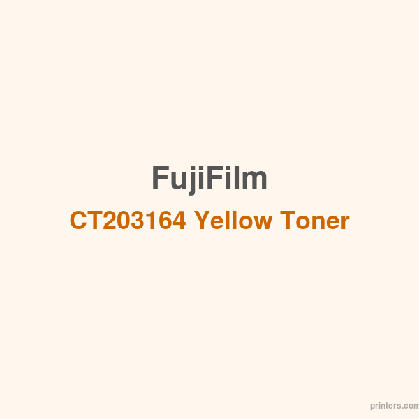 Fuji Xerox FujiFilm CT203164 Yellow Toner Cartridge - 香港原裝行貨 Printers.com.hk