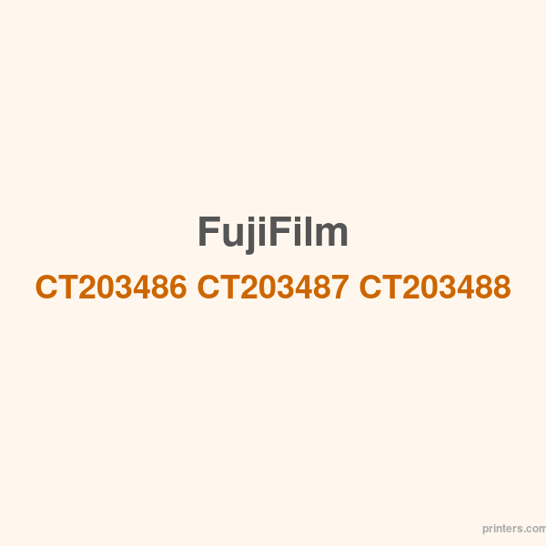 Fuji Xerox FujiFilm CT203486 | CT203487 | CT203488 | CT203489 Toner Cartridge - 香港原裝行貨 Printers.com.hk