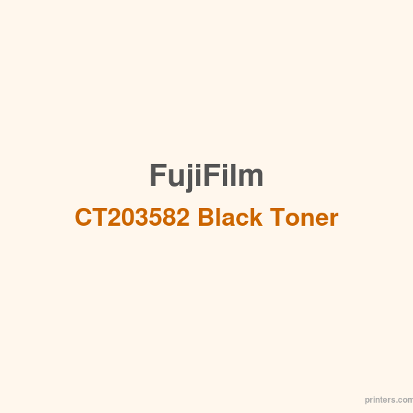 Fuji Xerox FujiFilm CT203582 Black Toner - 香港原裝行貨 Printers.com.hk