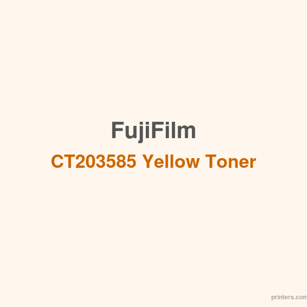 Fuji Xerox FujiFilm CT203585 Yellow Toner - 香港原裝行貨 Printers.com.hk