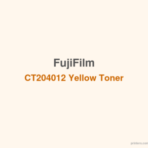 Fuji Xerox FujiFilm CT204012 Yellow Toner - 香港原裝行貨 Printers.com.hk