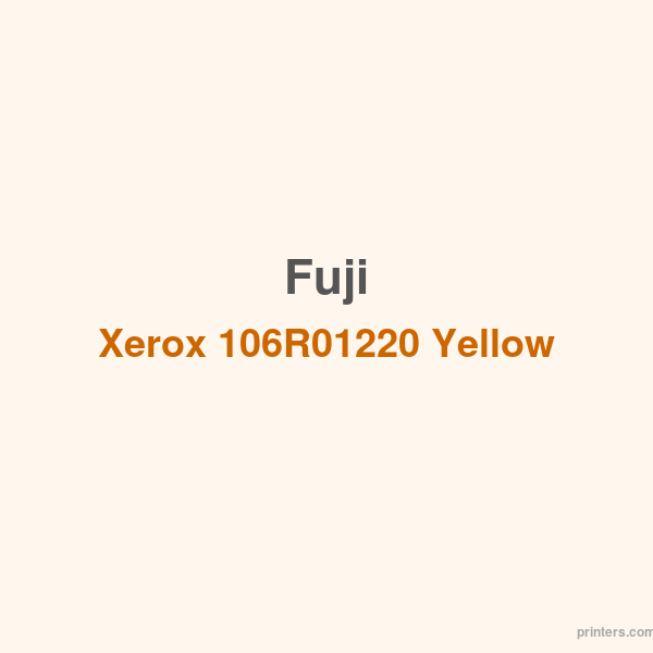 Fuji Xerox 106R01220 Yellow High Capacity Toner - 香港原裝行貨 Printers.com.hk