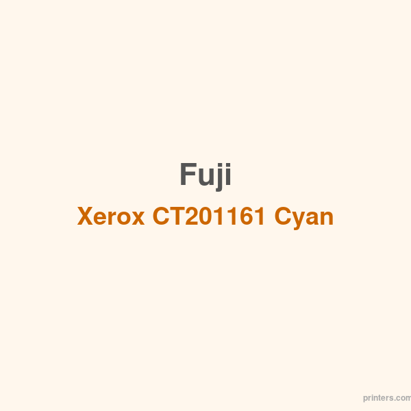 Fuji Xerox CT201161 Cyan Toner Cartridge - 香港原裝行貨 Printers.com.hk