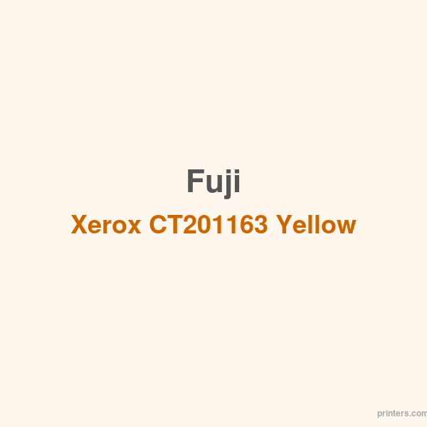 Fuji Xerox CT201163 Yellow Toner Cartridge - 香港原裝行貨 Printers.com.hk