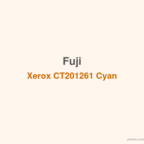 Fuji Xerox CT201261 Cyan Toner - 香港原裝行貨 Printers.com.hk
