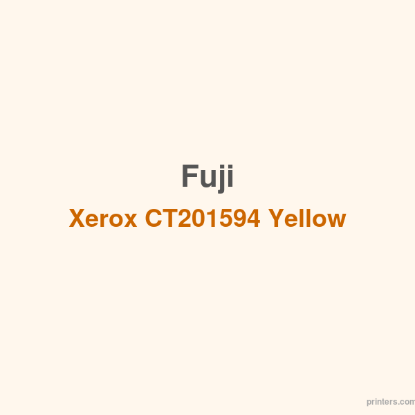 Fuji Xerox CT201594 Yellow High Capacity Toner - 香港原裝行貨 Printers.com.hk