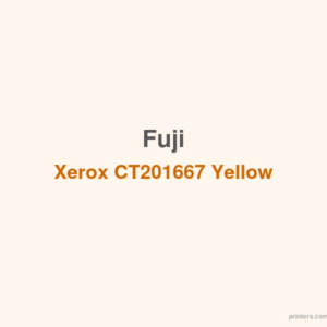 Fuji Xerox CT201667 Yellow Toner Cartridge - 香港原裝行貨 Printers.com.hk