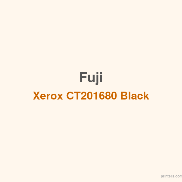 Fuji Xerox CT201680 Black Toner - 香港原裝行貨 Printers.com.hk