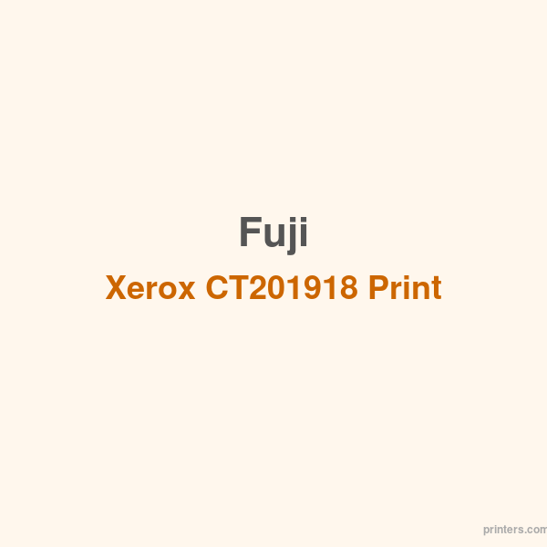 Fuji Xerox CT201918 Print Cartridge - 香港原裝行貨 Printers.com.hk