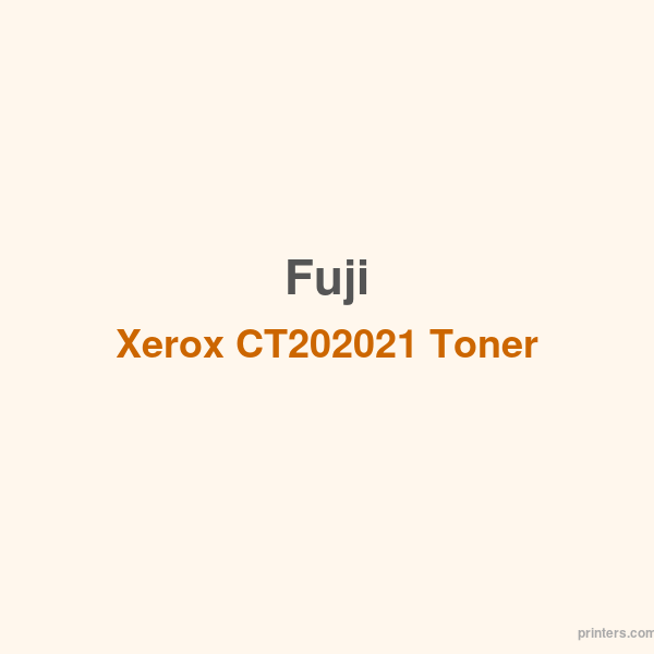 Fuji Xerox CT202021 Toner Cartridge (Y) - 香港原裝行貨 Printers.com.hk