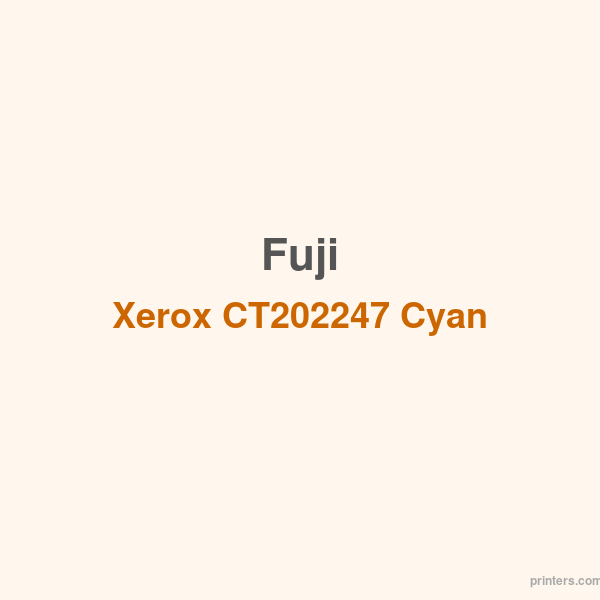 Fuji Xerox CT202247 Cyan toner cartridge - 香港原裝行貨 Printers.com.hk