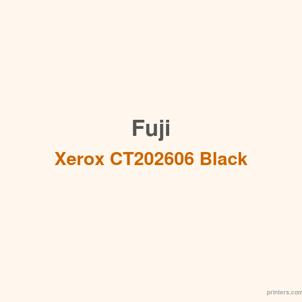 Fuji Xerox CT202606 Black toner - 香港原裝行貨 Printers.com.hk