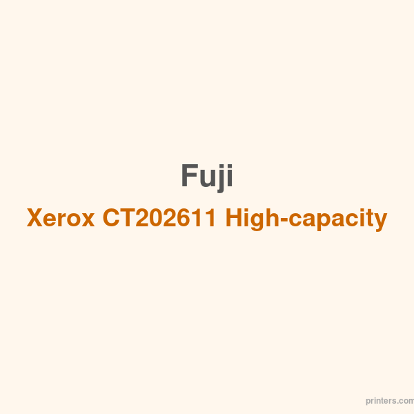 Fuji Xerox CT202611 High-capacity Cyan toner - 香港原裝行貨 Printers.com.hk
