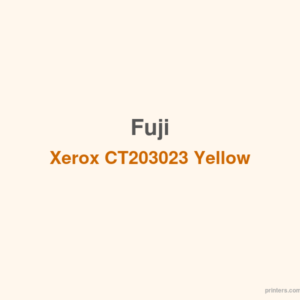 Fuji Xerox CT203023 Yellow Toner Cartridge - 香港原裝行貨 Printers.com.hk